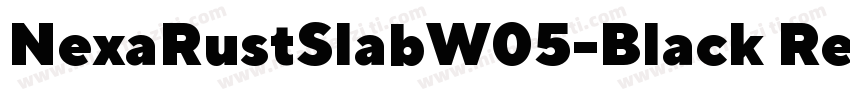 NexaRustSlabW05-Black Regular字体转换